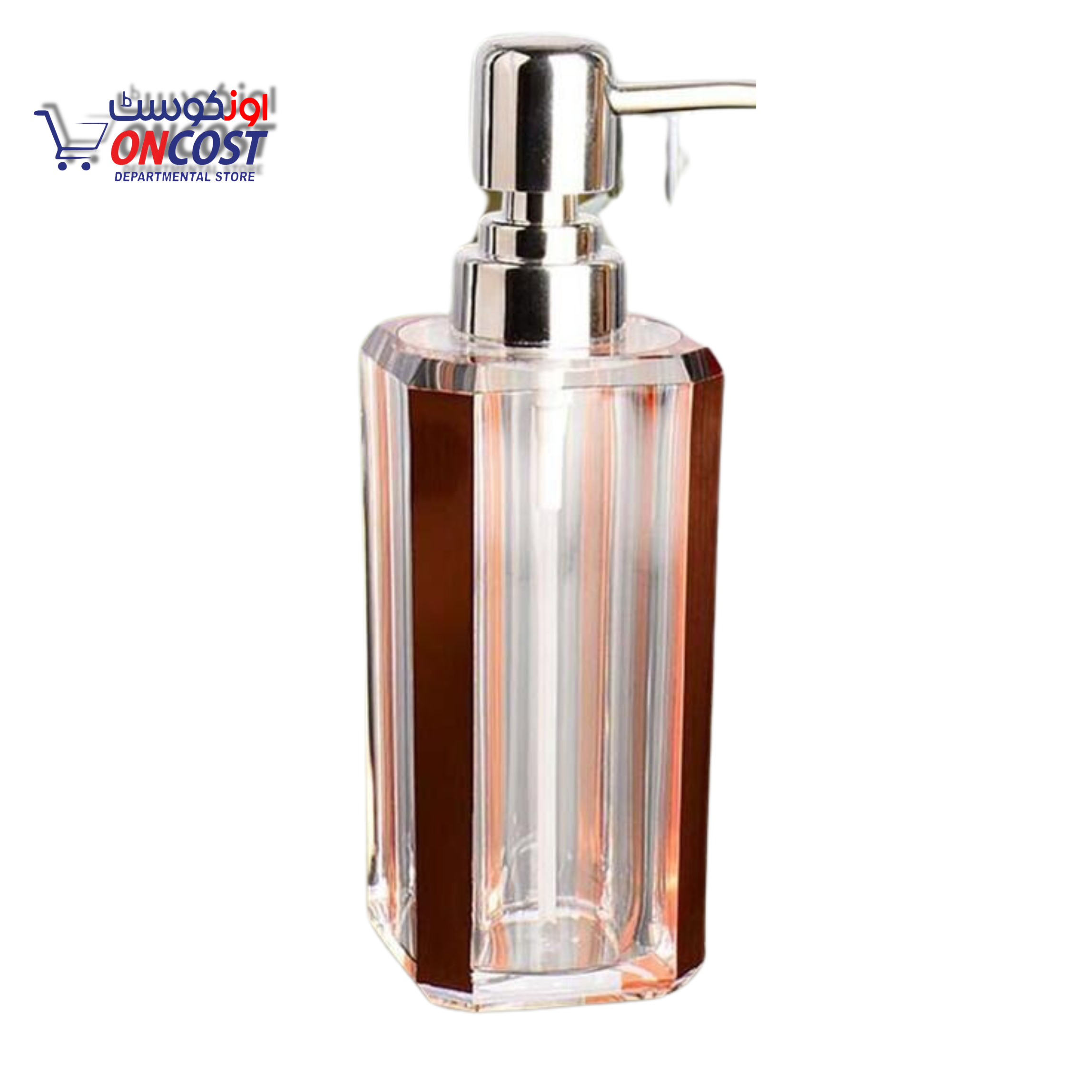 ACRYLIC SOAP DISPENSER BOTTLE ROSE GOLD