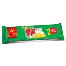 LEMON MAX DISHWASH 2X LONG BAR 530GM