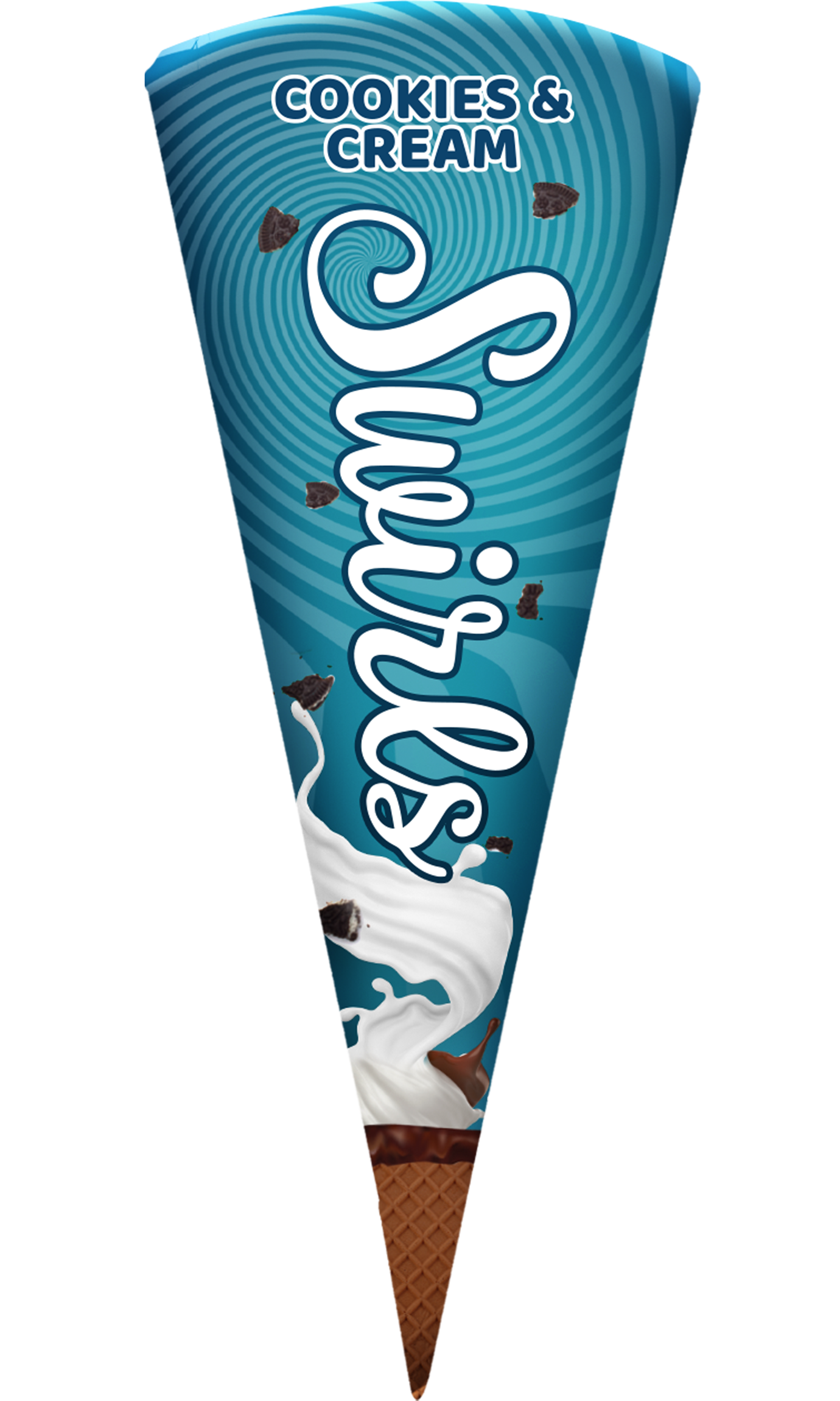 HICO SWIRLS COOKIES & CREAM CONE 100ML