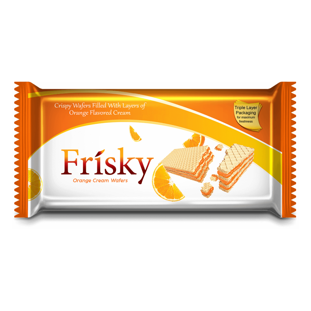 INNOVATIVE FRISKY ORANGE CREAM WAFRES 75GM