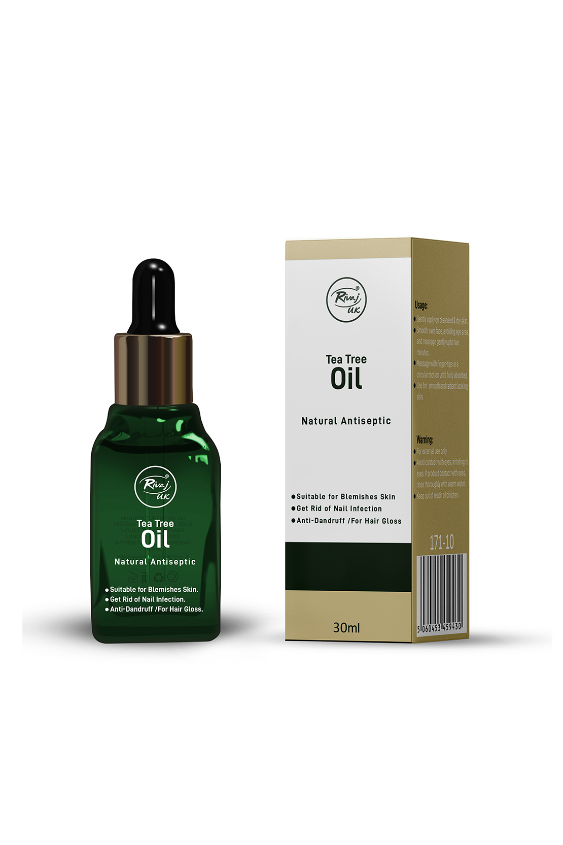 RIVAJ TEA TREE OIL NATURAL ANTISEPTIC 30ML