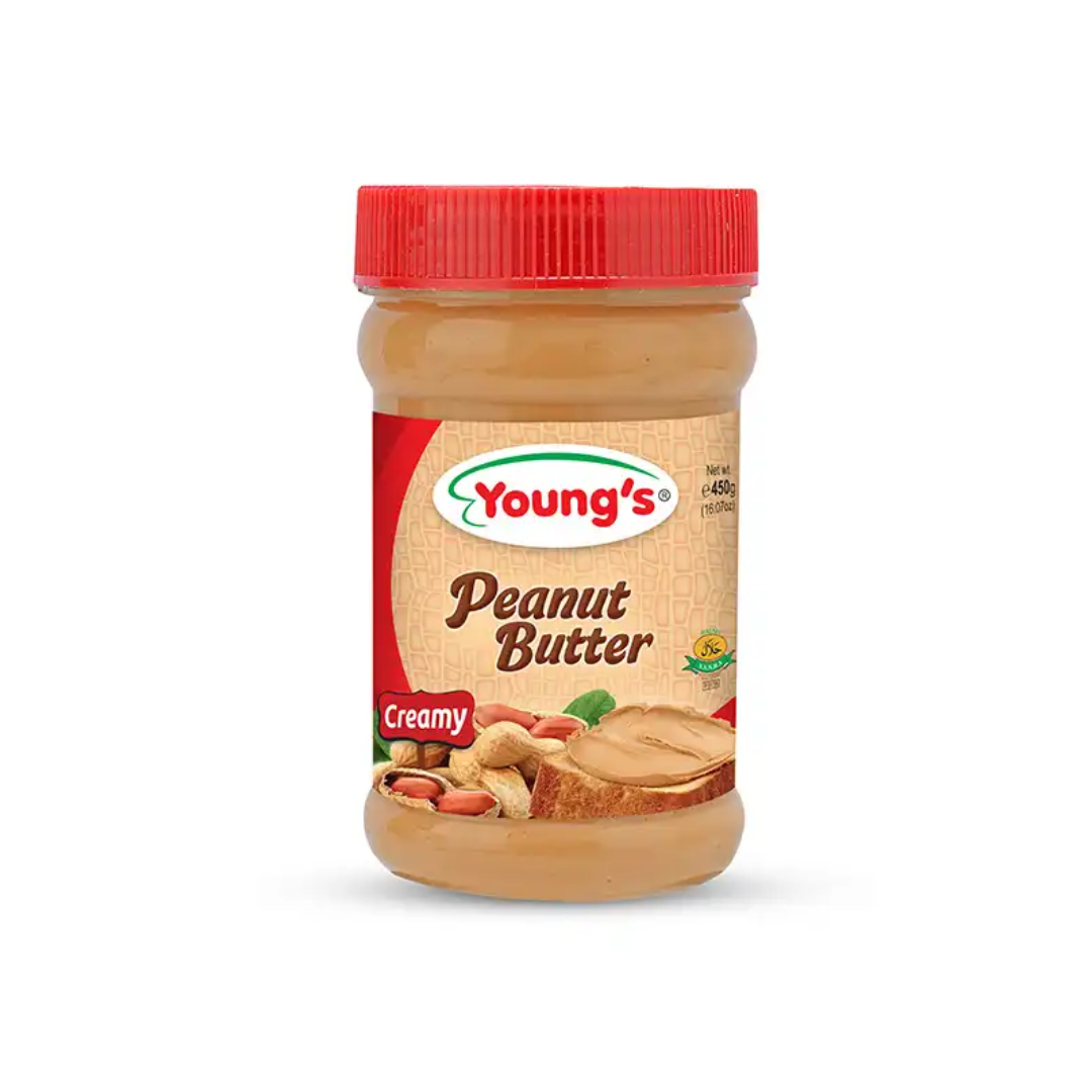 YOUNG'S PEANUT BUTTER CREAMY 450GM