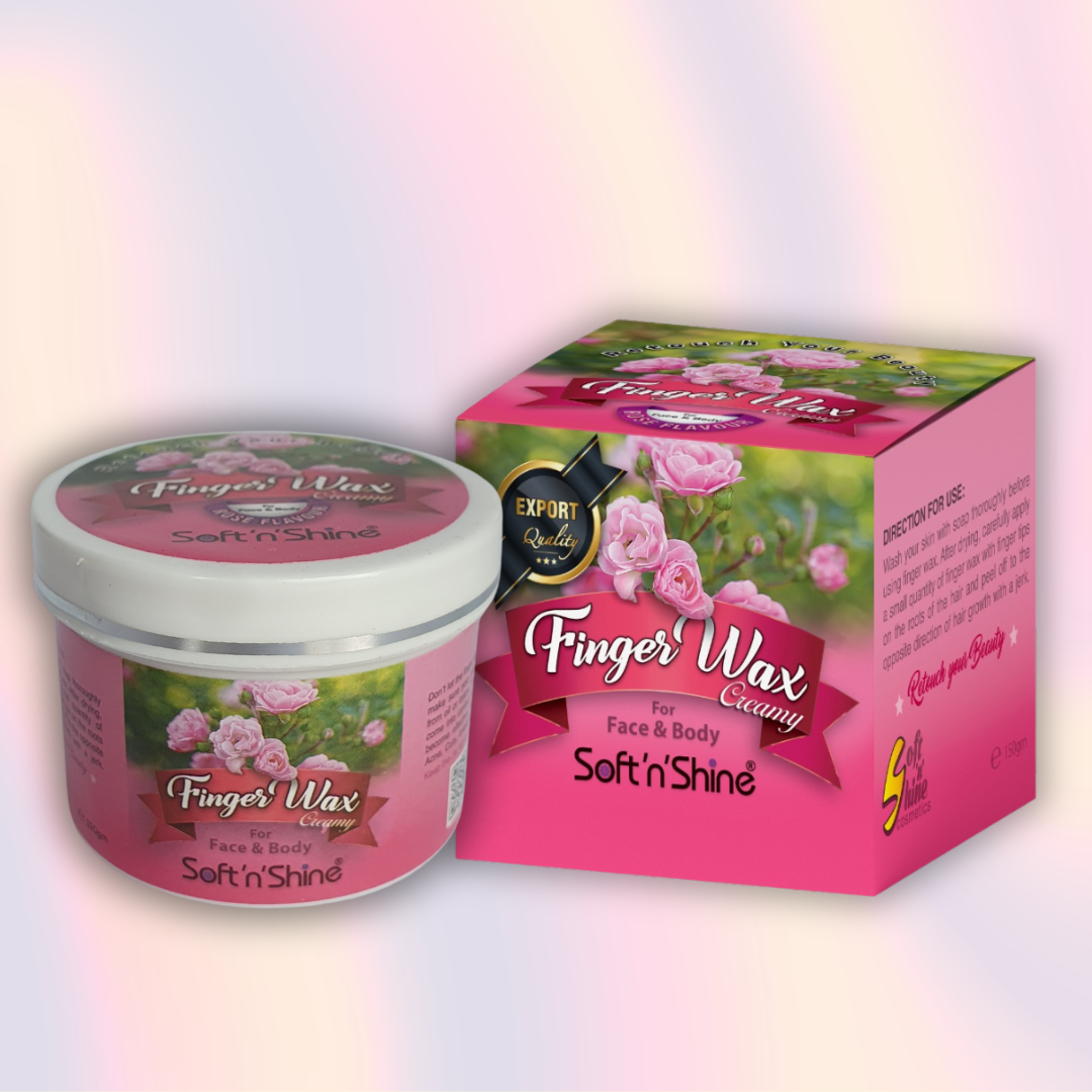 SOFT N SHINE FINGER WAX ROSE 250GM