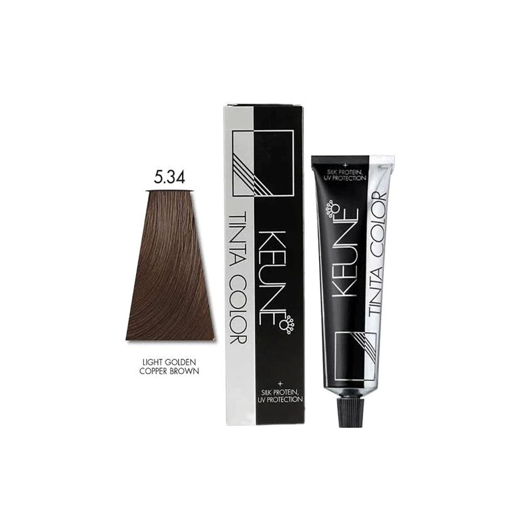 KEUNE HAIR COLOR LIGHT GOLDEN COPPER BROWN 5.34 60ML