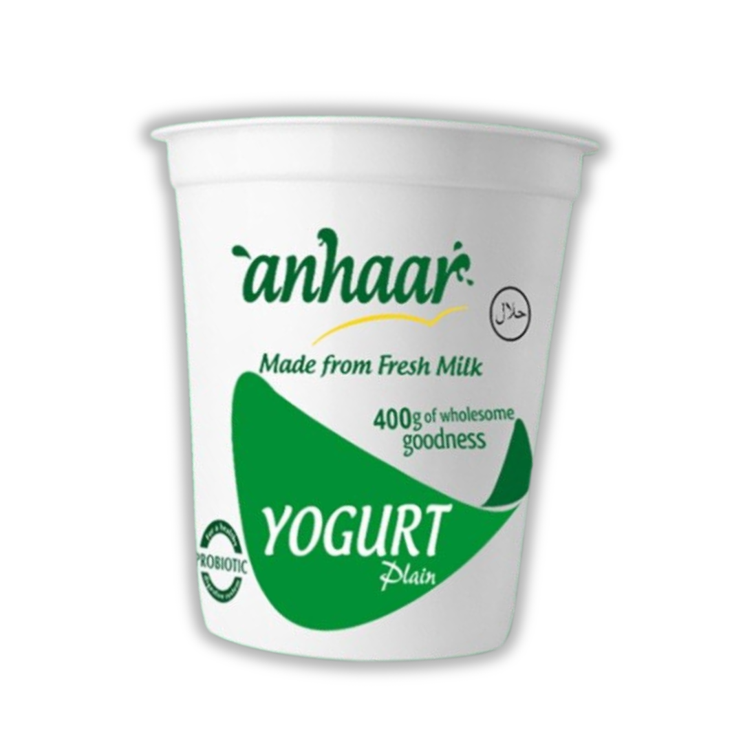 ANHAAR YOGURT PLAIN 400GM