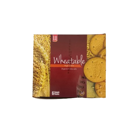 LU WHEATABLE HIGH FIBER DIGESTIVE BISCUITS 64GM 6PCS BOX