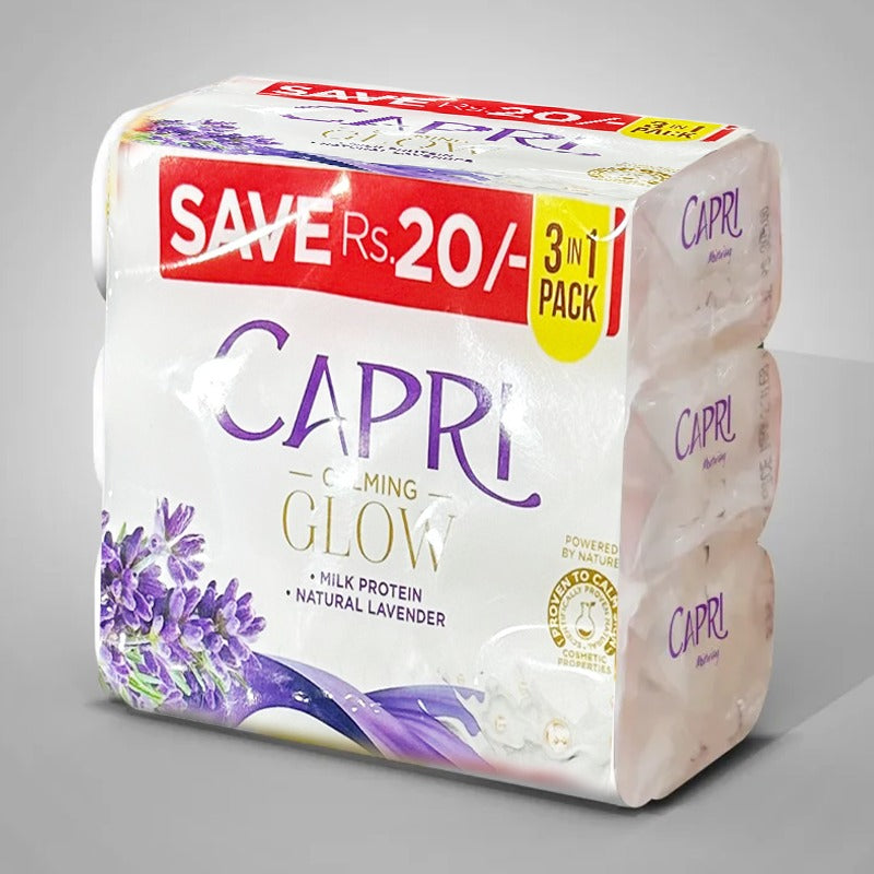 CAPRI CALMING GLOW MILKPROTEN LAVENDER 130G 3IN1