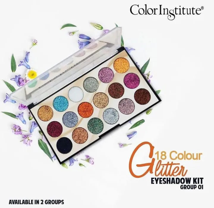 COLOR INSTITUTE GLITTER 18 COLOR MAKEUP KIT