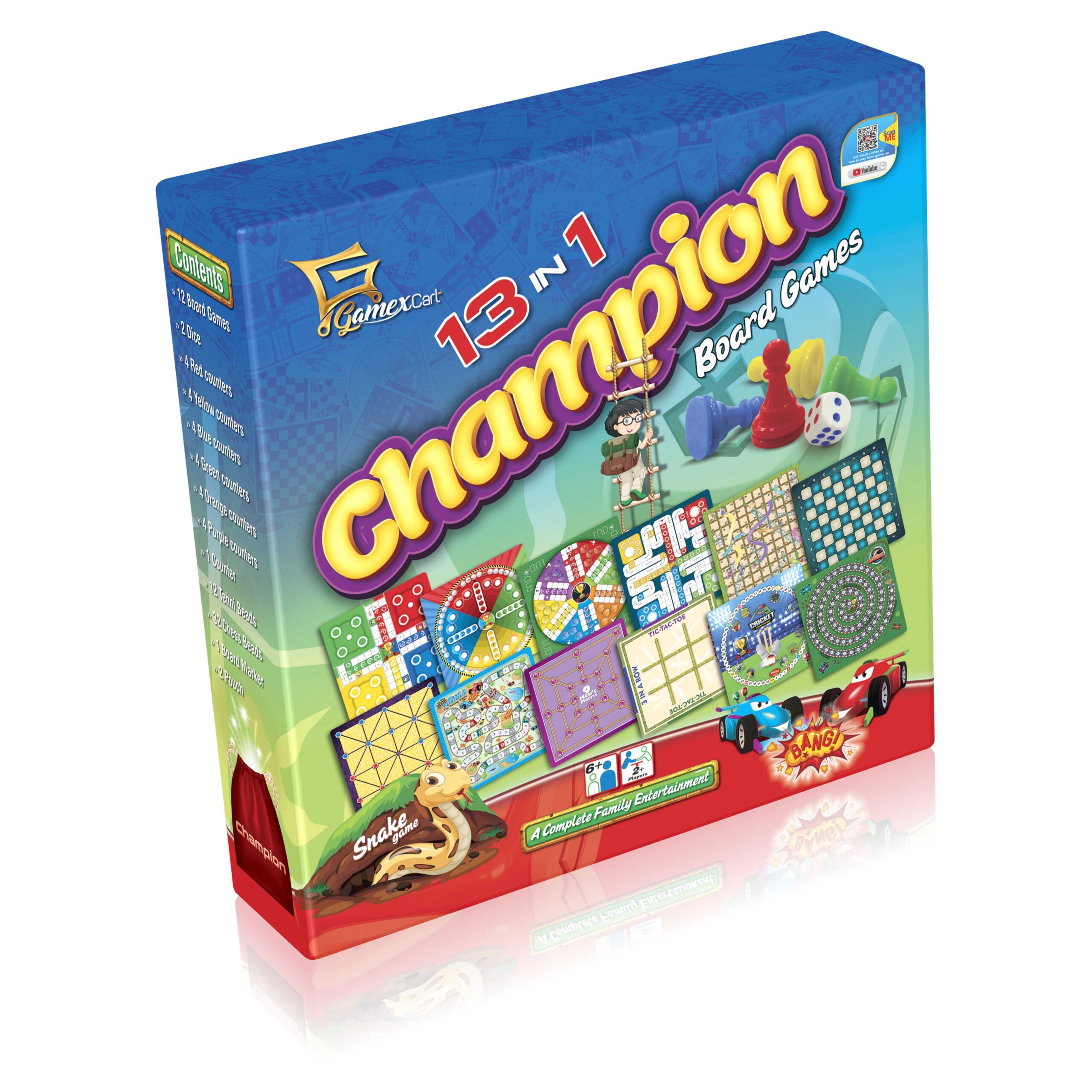 GAMEXCART 13 IN 1 CHAMPION BOARD