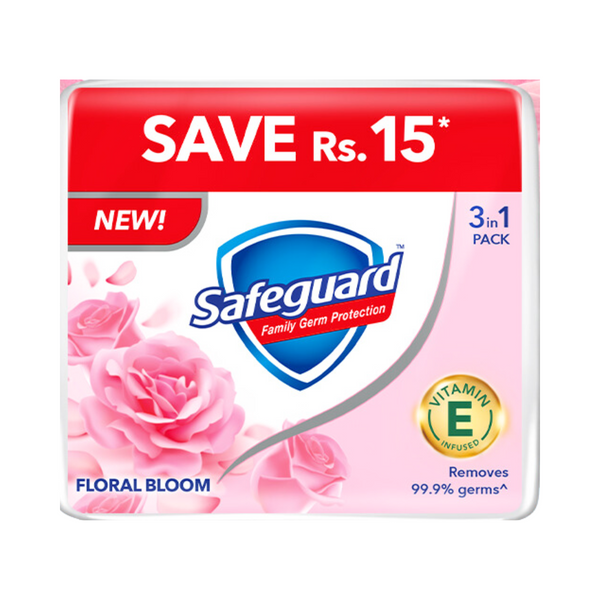 SAFEGUARD FLORAL BLOOM 175G 3IN1