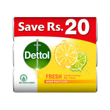 DETTOL FRESH ODOUR PROTECTION SOAP 85GM 3IN1