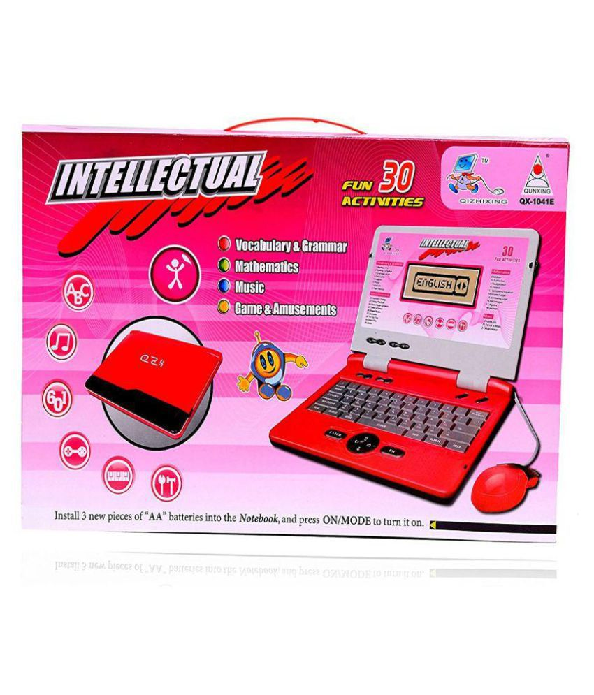 INTELLECTUAL EDUCATIONAL LEARNING LAPTOP WITH 30 FUN ACTIVITIES FOR KIDS QX-1041E