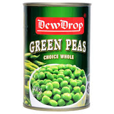 DEWDROP GREEN PEAS CHOICE WHOLE 800GM