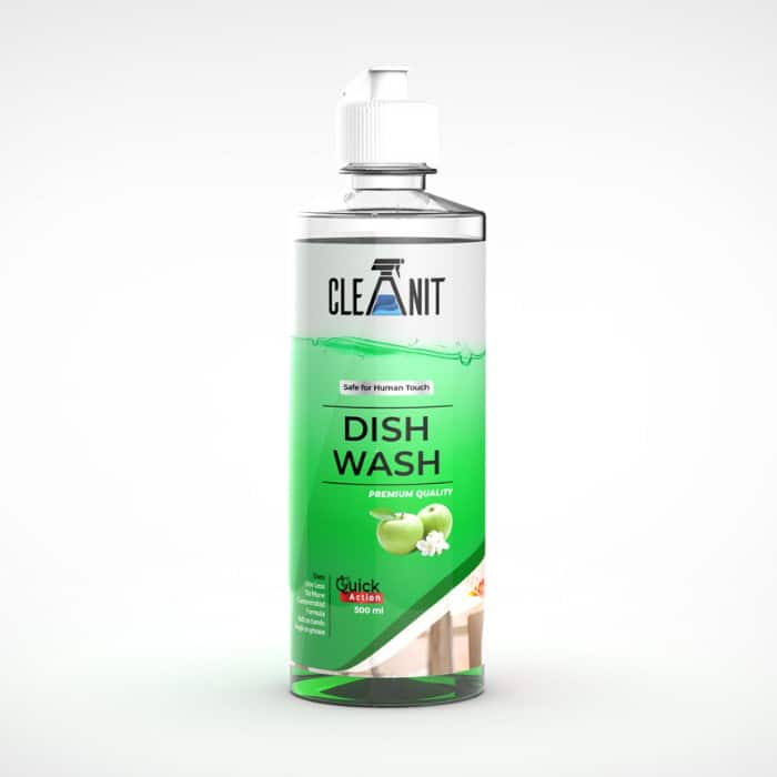 CLEANIT DISH WASH GREEN APPLE 500ML BOTTLE