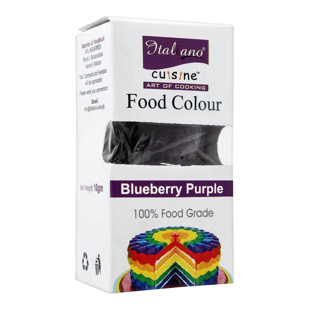 ITALIANO FOOD COLOUR BLUEBERRY PURPLE 10GM