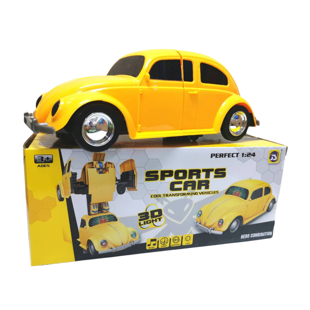 SPORTS CAR TRANSFORMING MUSICAL TOY 9906