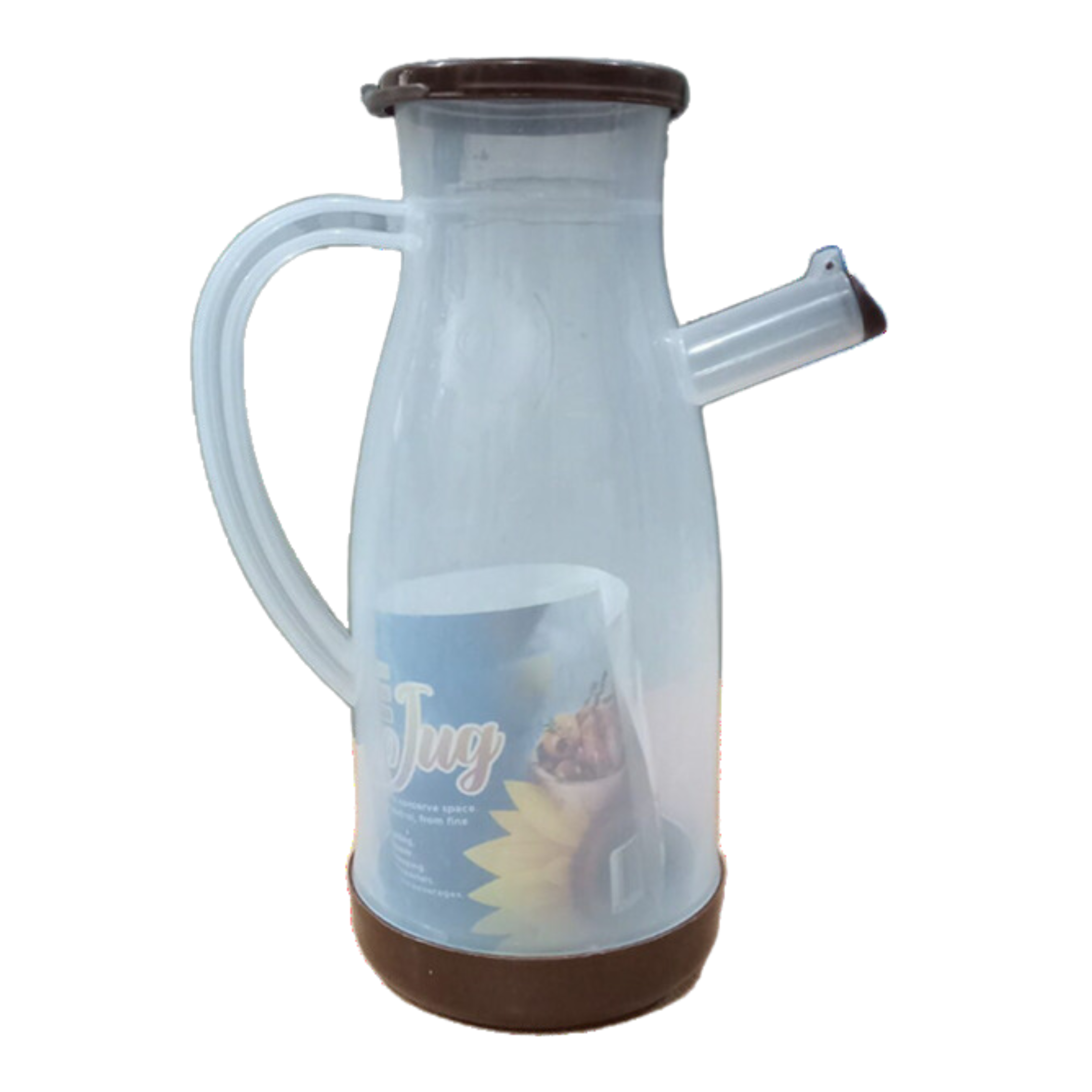 PLASTIC TRICLE OIL JUG TRANSPARENT 1000ML