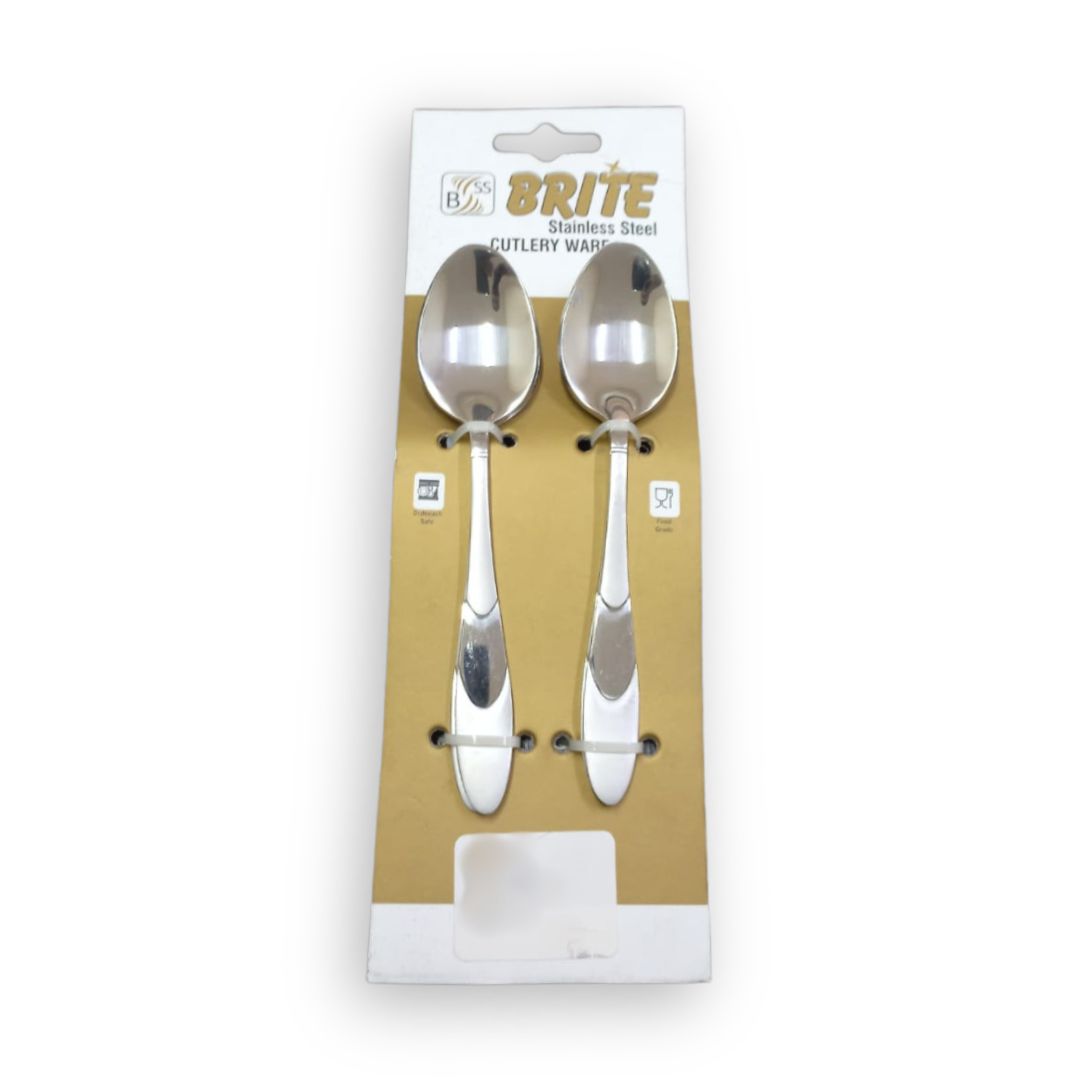 DESSERT SPOON STAINLESS STEEL SILVER 6PCS NO.03