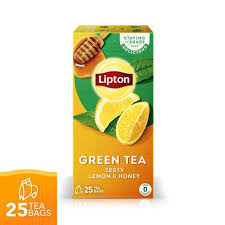 LIPTON GREN TEA  ZESTY LEMON & HONEY 25BAGS