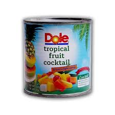 DOLE TROPICAL FRUIT COCKTAIL IN EXTRA LIGHT SYRUP 432GM