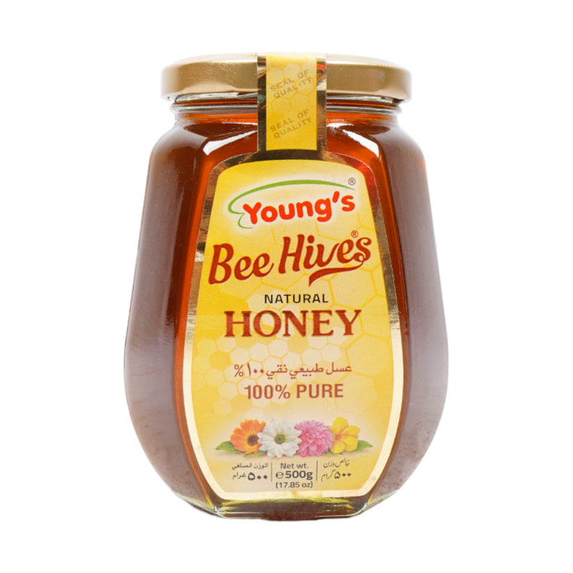 YOUNGS NATURAL HONEY BEE HIVES 500GM