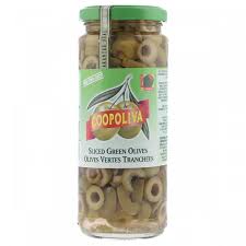 COOPOLIVA SLICED GREEN OLIVES 345GM