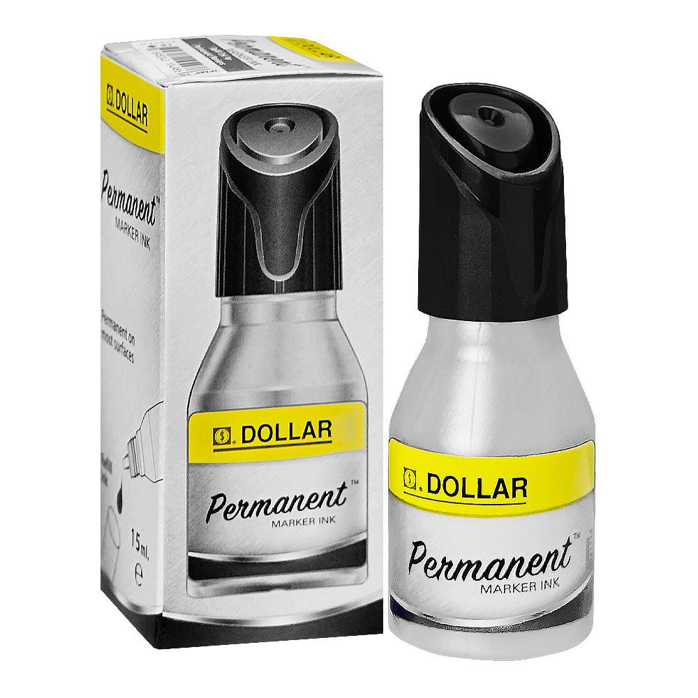 DOLLAR PERMANENT MARKER INK BLACK 15ML