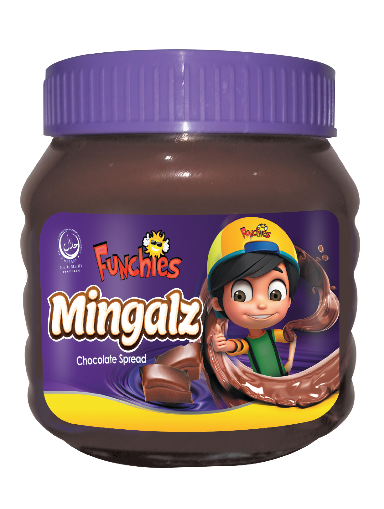 FUNCHIES MINGALZ DARK CHOCOLATE SPREAD 350GM