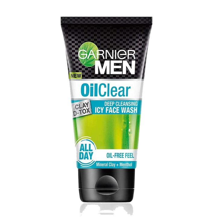 GARNIER MEN FACE WASH OIL CLEAR ICY ALL DAY 100ML