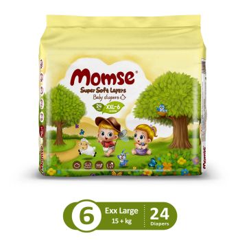 MOMSE BABY DIAPERS ECONOMY PACK XXLARGE 24PCS