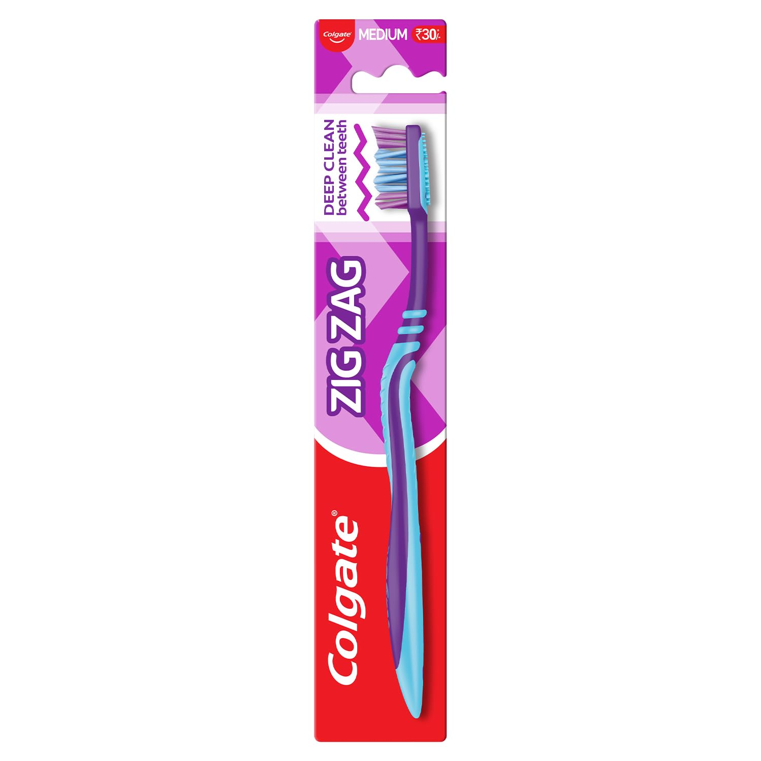 COLGATE TOOTHBRUSH ZIG ZAG MEDIUM 1PC