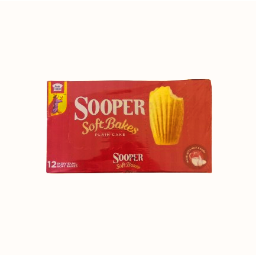 PEEK FREANS SOOPER SOFT BAKES PLAIN CAKE 12PCS BOX