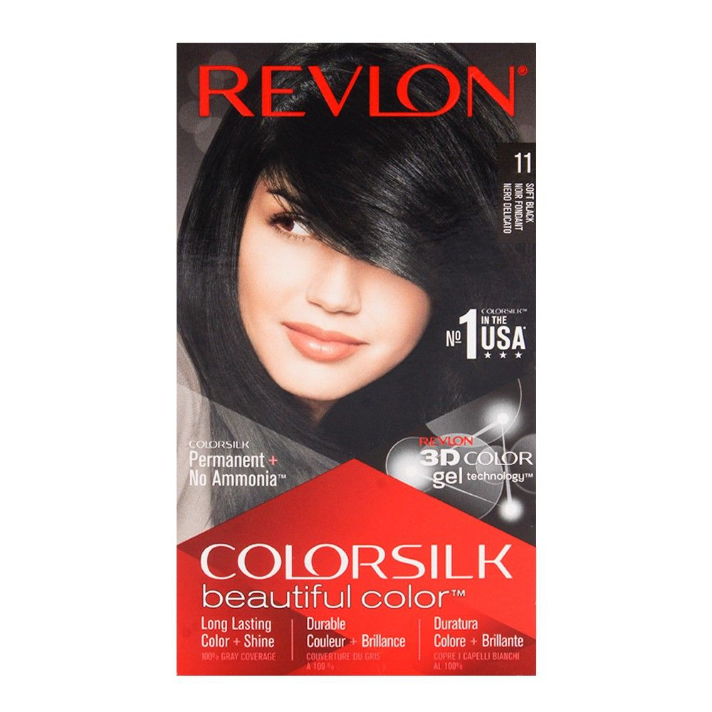 REVLON HAIR COLORSILK SOFT BLACK 11