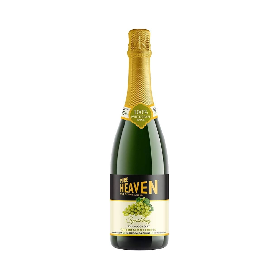 PURE HEAVEN WHITE GRAPE JUICE SPARKLING CELEBRATION DRINK 750ML