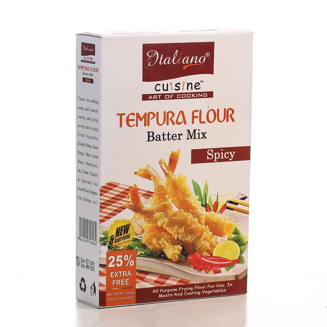 ITALIANO TEMPURA FLOUR SPICY 250GM