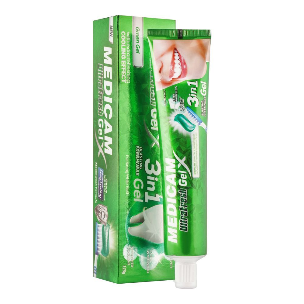 MEDICAM ULTRA FRESH GEL 3IN1 GREEN GEL 125G