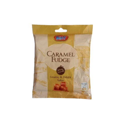 BIXY CARAMEL FUDGE CREAMY & DELIGHT TOFFEE 190GM