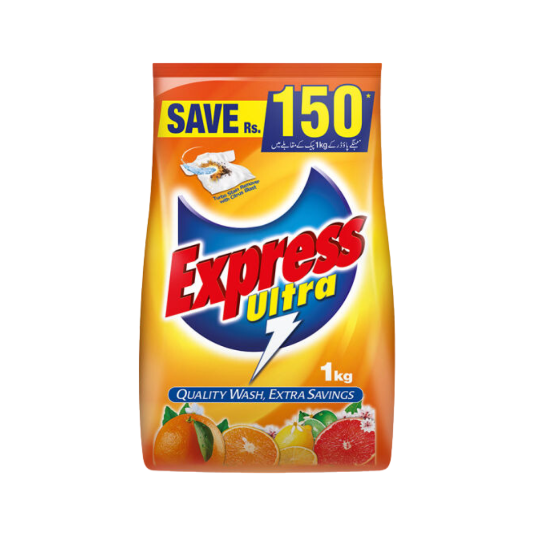 EXPRESS ULTRA DETERGENT WASHING POWDER 1KG