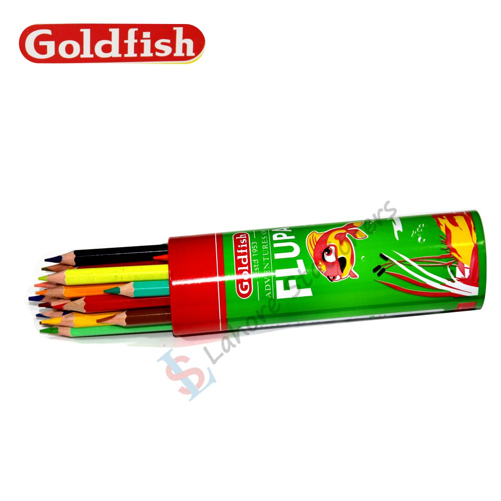 GOLDFISH FLUPA COLOR PENCIL 24 LARGE JAR