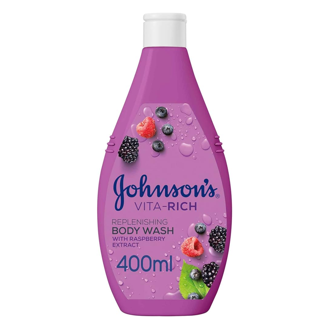 JOHNSONS VITA-RICH REPLENISHING BODY WASH 400ML