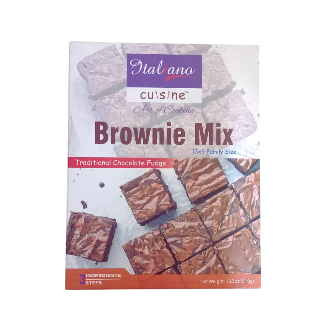 ITALIANO BROWNIE MIX TRADITIONAL CHOCOLATE FUDGE 519GM