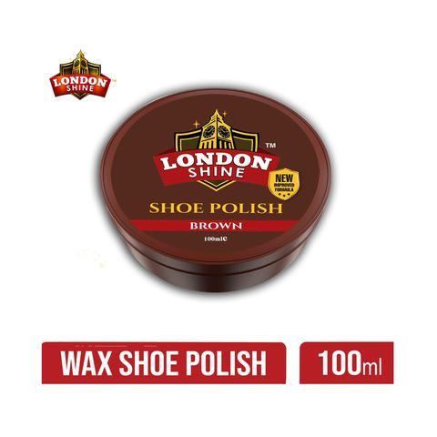 LONDON SHOE WAX POLISH BROWN 100ML