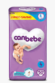 CANBEBE DIAPERS MAXI NO4 7-18KG 50PCS