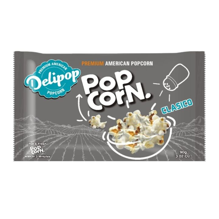 DELIPOP POPCORN CLASSICO FLAVOR 90GM