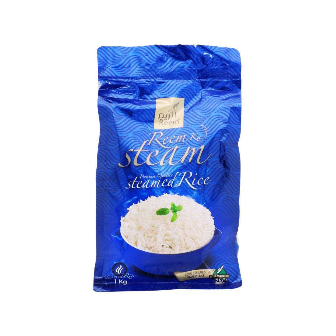 REEM LONG STEAMED BASMATI RICE 1KG