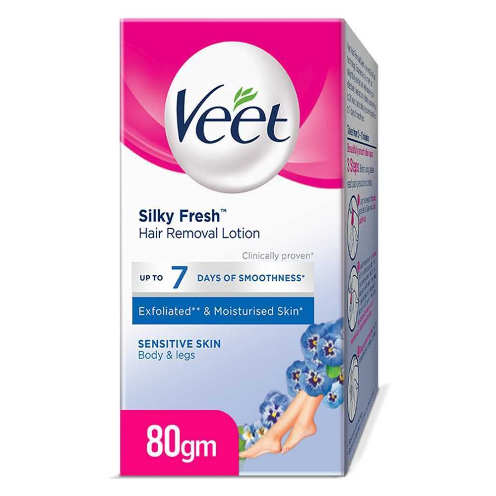 VEET SILKY FRESH HAIR REMOVAL LOTION SENSITIVE SKIN 80GM