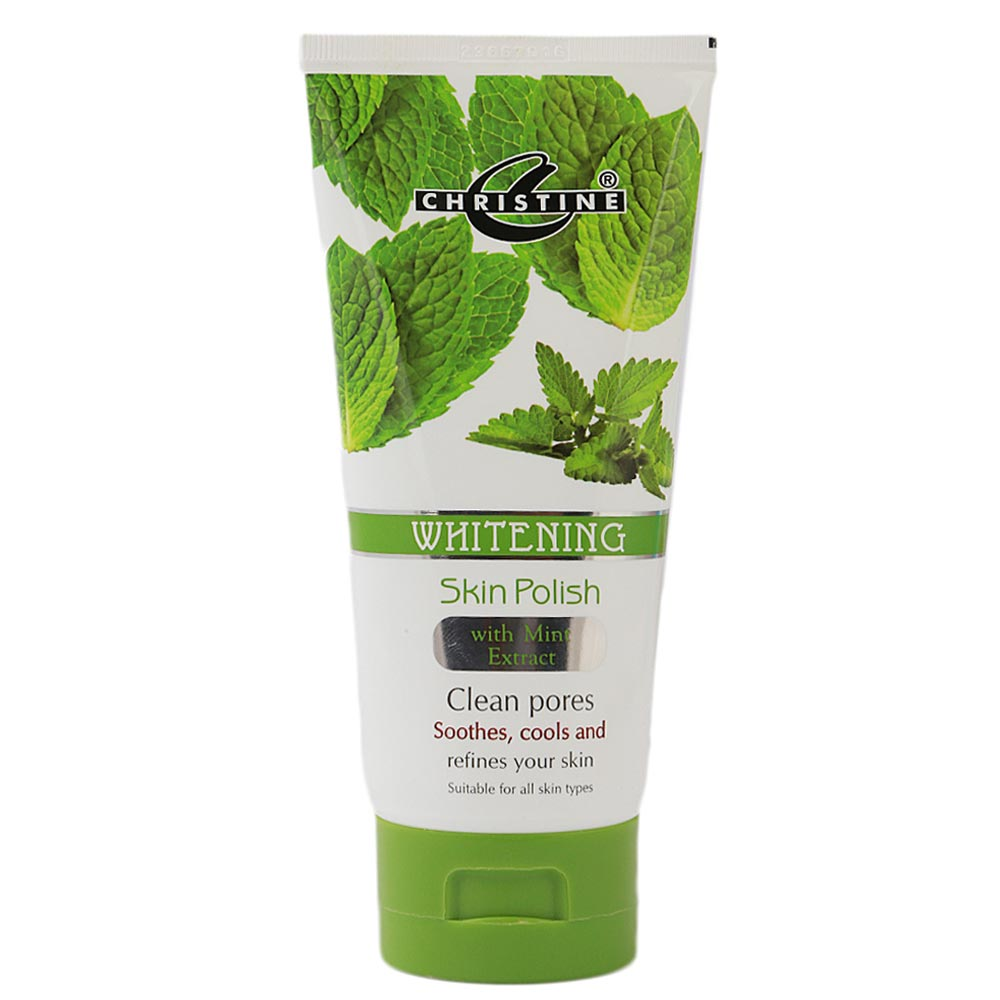 CHRISTNE WHITENING SKIN POLISH MINT EXTRACT CLEAN PORES 150GM