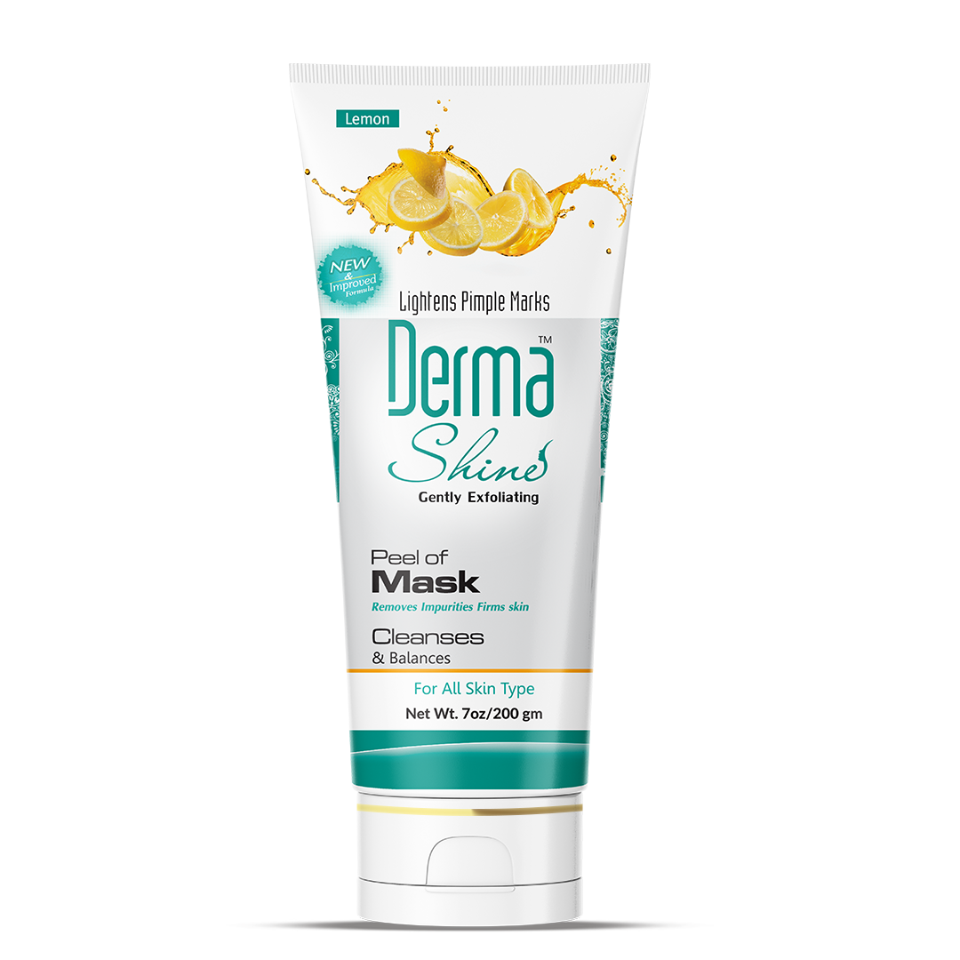 DERMA SHINE MASK LIGHTENS PIMPLE LEMON MARK 200GM