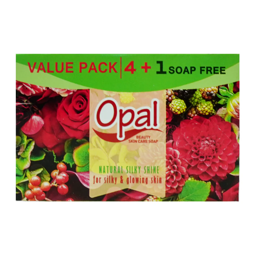 OPAL SOAP NATURAL SILKY SHINE 4+1 PACK 300GM