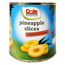 DOLE PINEAPPLE SLICES IN EXTRA LIGHT SYRUP 432GM